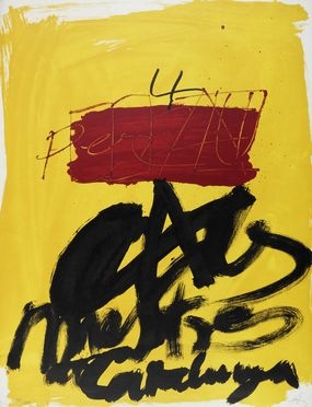  Antoni Tàpies  (Barcellona, 1923 - 2012, ) : Senza titolo.  - Auction Graphics & Books - Libreria Antiquaria Gonnelli - Casa d'Aste - Gonnelli Casa d'Aste