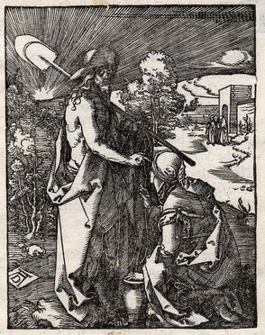  Albrecht Dürer  (Norimberga, 1471 - Norimberga, 1528) : Noli me tangere.  - Auction Graphics & Books - Libreria Antiquaria Gonnelli - Casa d'Aste - Gonnelli Casa d'Aste