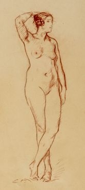  Carl von Marr  (Milwaukee, 1858 - München, 1936) : Lotto composto di due nudi femminili.  - Auction Graphics & Books - Libreria Antiquaria Gonnelli - Casa d'Aste - Gonnelli Casa d'Aste