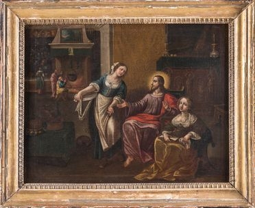 Gesù in casa di Marta e Maria.  - Auction Graphics & Books - Libreria Antiquaria Gonnelli - Casa d'Aste - Gonnelli Casa d'Aste
