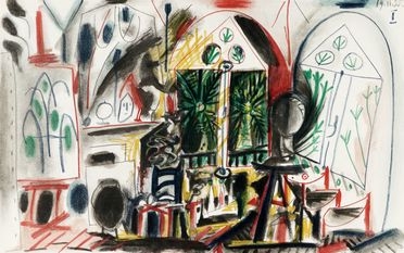  Pablo Picasso  (Malaga, 1881 - Mougins, 1973) : Senza titolo.  - Auction Graphics & Books - Libreria Antiquaria Gonnelli - Casa d'Aste - Gonnelli Casa d'Aste