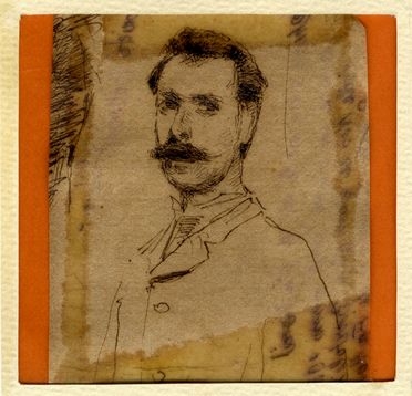  Giovanni Fattori  (Livorno, 1825 - Firenze, 1908) [attribuito a] : Testa maschile.  - Auction Graphics & Books - Libreria Antiquaria Gonnelli - Casa d'Aste - Gonnelli Casa d'Aste