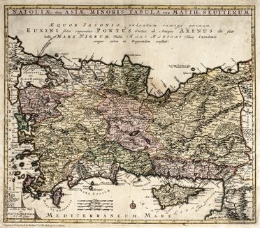  Georg Matthäus Seutter  (Augsburg, 1678 - 1756) : Due mappe raffiguranti Persia e Anatolia.  - Auction Graphics & Books - Libreria Antiquaria Gonnelli - Casa d'Aste - Gonnelli Casa d'Aste