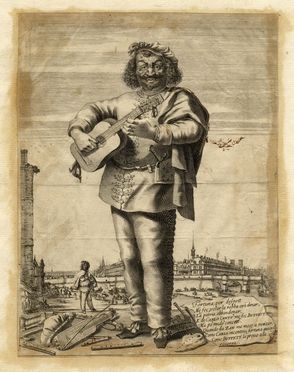  Stefano Della Bella  (Firenze, 1610 - 1664) : Carlo Cantù detto Buffetto.  - Auction Graphics & Books - Libreria Antiquaria Gonnelli - Casa d'Aste - Gonnelli Casa d'Aste