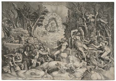  Giorgio Ghisi  (Mantova, 1520 - 1582) : La morte di Procri.  - Auction Graphics & Books - Libreria Antiquaria Gonnelli - Casa d'Aste - Gonnelli Casa d'Aste