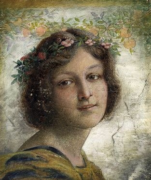  Anonimo del XX secolo : Ritratto femminile.  - Auction Graphics & Books - Libreria Antiquaria Gonnelli - Casa d'Aste - Gonnelli Casa d'Aste