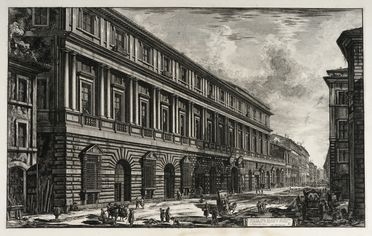  Giovanni Battista Piranesi  (Mogliano Veneto, 1720 - Roma, 1778) : Veduta del Palazzo Stopani.  - Auction Graphics & Books - Libreria Antiquaria Gonnelli - Casa d'Aste - Gonnelli Casa d'Aste