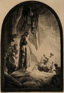  Rembrandt Harmenszoon van Rijn  (Leida, 1606 - Amsterdam, 1669) : La resurrezione di Lazzaro.  - Auction Graphics & Books - Libreria Antiquaria Gonnelli - Casa d'Aste - Gonnelli Casa d'Aste