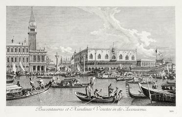  Antonio Visentini  (Venezia, 1688 - 1782) : Bucentaurus et Nundine Venetae in die Ascensionis.  - Auction Graphics & Books - Libreria Antiquaria Gonnelli - Casa d'Aste - Gonnelli Casa d'Aste
