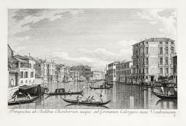  Antonio Visentini  (Venezia, 1688 - 1782) : Prospectus ab Aedibus Bemborum usque ad Grimanos Calergios nunc Vendramenos.  - Auction Graphics & Books - Libreria Antiquaria Gonnelli - Casa d'Aste - Gonnelli Casa d'Aste