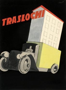  Giaci [pseud. di Giacinto Mondaini]  (Milano, 1903 - 1979) : Traslochi.  - Auction Graphics & Books - Libreria Antiquaria Gonnelli - Casa d'Aste - Gonnelli Casa d'Aste