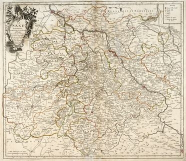  Georges Louis Le Rouge  (Hannover, 1712 - Parigi, ) : Lotto di otto mappe di regioni della Germania e due mappe militari.  - Auction Graphics & Books - Libreria Antiquaria Gonnelli - Casa d'Aste - Gonnelli Casa d'Aste