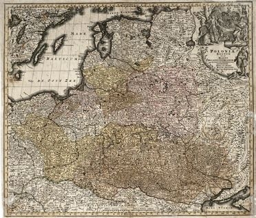  Georg Matthäus Seutter  (Augsburg, 1678 - 1756) : Lotto di quattro mappe raffiguranti Polonia e Slesia.  - Auction Graphics & Books - Libreria Antiquaria Gonnelli - Casa d'Aste - Gonnelli Casa d'Aste