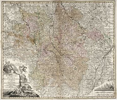  Georg Matthäus Seutter  (Augsburg, 1678 - 1756) : Mappa Geographica in qua Ducatus Lotharingiae et Barr ut et Episcopatuum Metens. Tullens. Verdunens. Territorià  - Auction Graphics & Books - Libreria Antiquaria Gonnelli - Casa d'Aste - Gonnelli Casa d'Aste