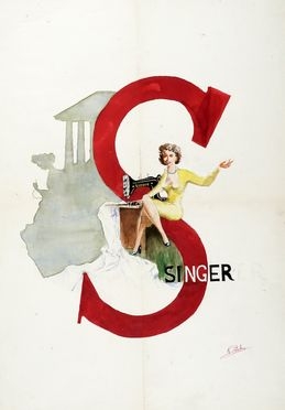  Anonimo del XX secolo : Singer.  - Auction Graphics & Books - Libreria Antiquaria Gonnelli - Casa d'Aste - Gonnelli Casa d'Aste