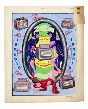  Anonimo del XX secolo : Irradio, la voce che incanta.  - Auction Graphics & Books - Libreria Antiquaria Gonnelli - Casa d'Aste - Gonnelli Casa d'Aste
