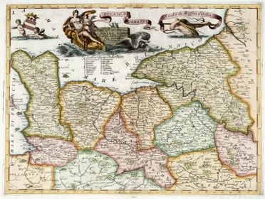  Vincenzo Maria Coronelli  (Venezia, 1650 - 1718) : Ducato di Normandia.  - Asta Grafica & Libri - Libreria Antiquaria Gonnelli - Casa d'Aste - Gonnelli Casa d'Aste