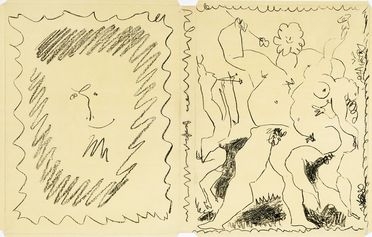  Pablo Picasso  (Malaga, 1881 - Mougins, 1973) : Senza titolo.  - Asta Stampe, disegni e dipinti antichi, moderni e contemporanei - Libreria Antiquaria Gonnelli - Casa d'Aste - Gonnelli Casa d'Aste