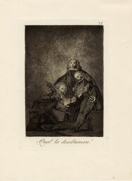  Francisco Goya y Lucientes  (Fuendetodos, 1746 - Bordeaux, 1828) : ¡Qual la descañonan!  - Asta Stampe, disegni e dipinti antichi, moderni e contemporanei - Libreria Antiquaria Gonnelli - Casa d'Aste - Gonnelli Casa d'Aste