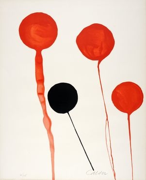  Alexander Calder  (Lawton, 1898 - New York, 1976) : Senza titolo.  - Asta Stampe,  [..]