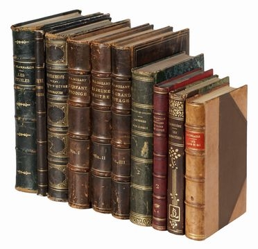Lotto di 8 opere di letteratura francese.  Jules Verne, Charles Baudelaire  ( -  [..]