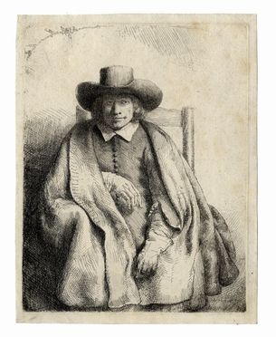  Rembrandt Harmenszoon van Rijn  (Leida, 1606 - Amsterdam, 1669) : Clement De Jonghe, mercante di stampe.  - Asta Stampe, disegni e dipinti antichi, moderni e contemporanei - Libreria Antiquaria Gonnelli - Casa d'Aste - Gonnelli Casa d'Aste