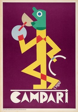  Depero Fortunato : Campari. Incisione, Arte  - Auction Prints, drawings & paintings | Old master, modern and contemporary art - Libreria Antiquaria Gonnelli - Casa d'Aste - Gonnelli Casa d'Aste