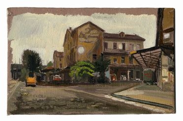  Piero Monti  (Torino, 1910 - 1994) : Via Cirio, Asti.  - Asta Stampe, disegni e dipinti antichi, moderni e contemporanei - Libreria Antiquaria Gonnelli - Casa d'Aste - Gonnelli Casa d'Aste