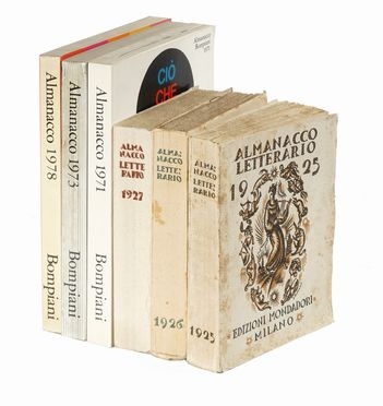 Raccolta di 40 Almanacchi Letterari Bompiani.  Filippo Tommaso Marinetti  (1876  [..]