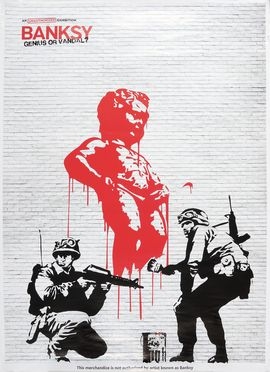 An unauthorized exhibition. Banksy: genius or vandal?  Banksy  (Bristol, 1974)  - Asta Stampe, disegni e dipinti antichi, moderni e contemporanei - Libreria Antiquaria Gonnelli - Casa d'Aste - Gonnelli Casa d'Aste