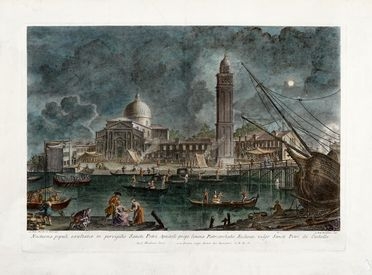  Giovan Battista Brustolon  (Venezia, 1712 - 1796) : Nocturna populi exultatio in  [..]