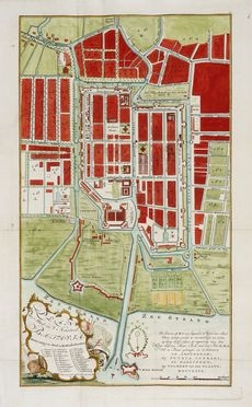  Abram van Krevelt  (Amsterdam,, 1732) : Plan der Stadt en't Kasteel Batavia  - Asta Stampe, disegni e dipinti antichi, moderni e contemporanei - Libreria Antiquaria Gonnelli - Casa d'Aste - Gonnelli Casa d'Aste