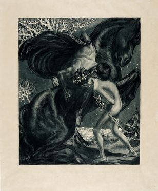  Alois Kolb  (Vienn, 1875 - Lipsia, 1942) : Legende (?).  - Asta Stampe, disegni e dipinti antichi, moderni e contemporanei - Libreria Antiquaria Gonnelli - Casa d'Aste - Gonnelli Casa d'Aste