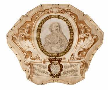 Ritratto di Ranuccio II Farnese - Scrittura in miniatura nel ritratto e nelle figure  [..]