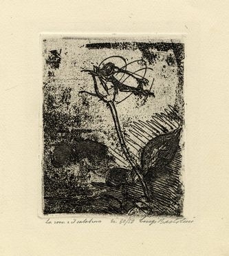 Luigi Bartolini  (Cupramontana, 1892 - Roma, 1963) : La rosa e il calabrone.  - Auction Ancient, modern and contemporary art - Libreria Antiquaria Gonnelli - Casa d'Aste - Gonnelli Casa d'Aste