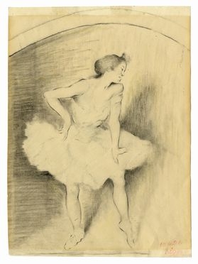  Louis Legrand  (Digione, 1863 - Livry-Gargan, Seine-et-Oise, 1951) [attribuito a] : La ballerina.  - Asta Arte antica, moderna e contemporanea - Libreria Antiquaria Gonnelli - Casa d'Aste - Gonnelli Casa d'Aste