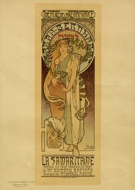  Alphonse Mucha  (Ivan?ice, 1860 - Praga, 1939) : La Samaritaine.  - Asta Arte antica, moderna e contemporanea - Libreria Antiquaria Gonnelli - Casa d'Aste - Gonnelli Casa d'Aste