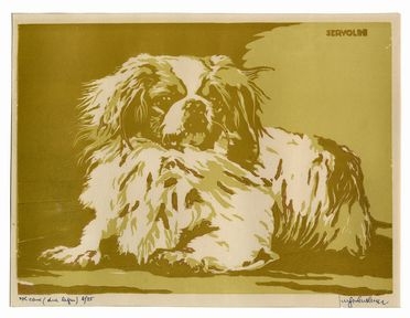  Luigi Servolini  (Livorno, 1900 - 1981) : Il cane.  - Auction Ancient, modern and  [..]