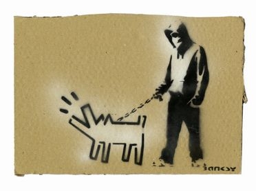  Banksy  (Bristol, 1974) : Choose your weapon.  - Auction Ancient, modern and contemporary  [..]
