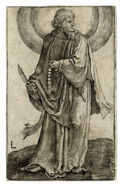  Lucas Van Leyden  (Leida,, 1494 - 1533) : San Bartolomeo.  - Auction Ancient, modern and contemporary art - Libreria Antiquaria Gonnelli - Casa d'Aste - Gonnelli Casa d'Aste