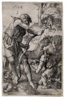  Lucas Van Leyden  (Leida,, 1494 - 1533) : Lamech e Caino.  - Auction Ancient, modern and contemporary art - Libreria Antiquaria Gonnelli - Casa d'Aste - Gonnelli Casa d'Aste