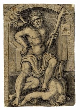  Allaert Claesz  (Amsterdam,, 1508 - 1560) [attribuito a] : Ercole e Caco.  - Auction  [..]