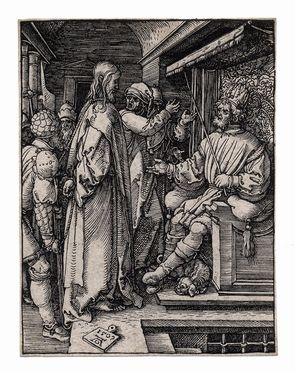  Albrecht Dürer  (Norimberga,, 1471 - 1528) : Cristo davanti a Erode.  - Auction Ancient, modern and contemporary art - Libreria Antiquaria Gonnelli - Casa d'Aste - Gonnelli Casa d'Aste