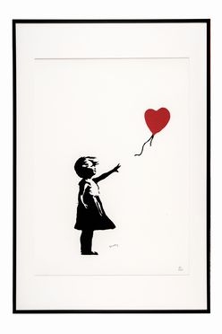  Banksy  (Bristol, 1974) : Balloon girl.  - Auction Ancient, modern and contemporary  [..]