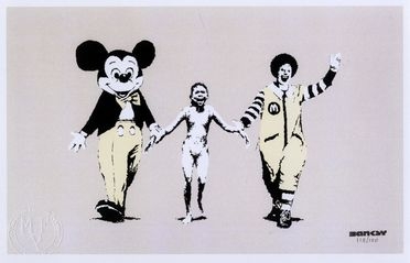  Banksy  (Bristol, 1974) [da] : Napalm.  - Auction Ancient, modern and contemporary  [..]