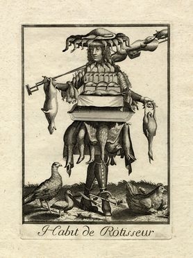  Nicolas de Larmessin  (Parigi,, 1632 - 1694) [da] : Habit de Rotisseur.  - Auction Ancient, modern and contemporary art - Libreria Antiquaria Gonnelli - Casa d'Aste - Gonnelli Casa d'Aste