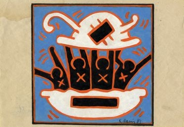  Keith Haring  (Reading, 1958 - New York, 1990) : Untitled.  - Asta Arte antica, moderna e contemporanea - Libreria Antiquaria Gonnelli - Casa d'Aste - Gonnelli Casa d'Aste
