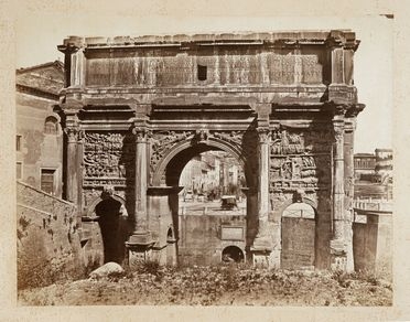  James Anderson  (Blencarn, 1813 - Roma, 1877) : Roma. Arco di Settimio Severo.  - Auction Fotografie storiche - Libreria Antiquaria Gonnelli - Casa d'Aste - Gonnelli Casa d'Aste