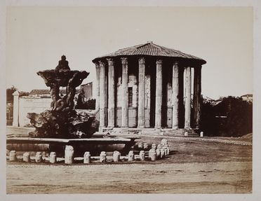  Tommaso Cuccioni  (Romà,  - Roma, 1864) [attribuito a] : Roma. Tempio di Vesta.  - Asta Fotografie storiche - Libreria Antiquaria Gonnelli - Casa d'Aste - Gonnelli Casa d'Aste