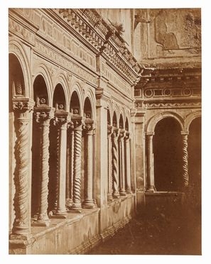  Robert Macpherson  (Dalkeith, 1814 - Roma, 1872) : Roma. Chiostro della Basilica  [..]